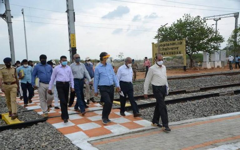 தெற்கு தமிழகத்தில் பாதையை இரட்டிப்பாக்கும் பணிகளை ஆய்வு செய்யும் CRS