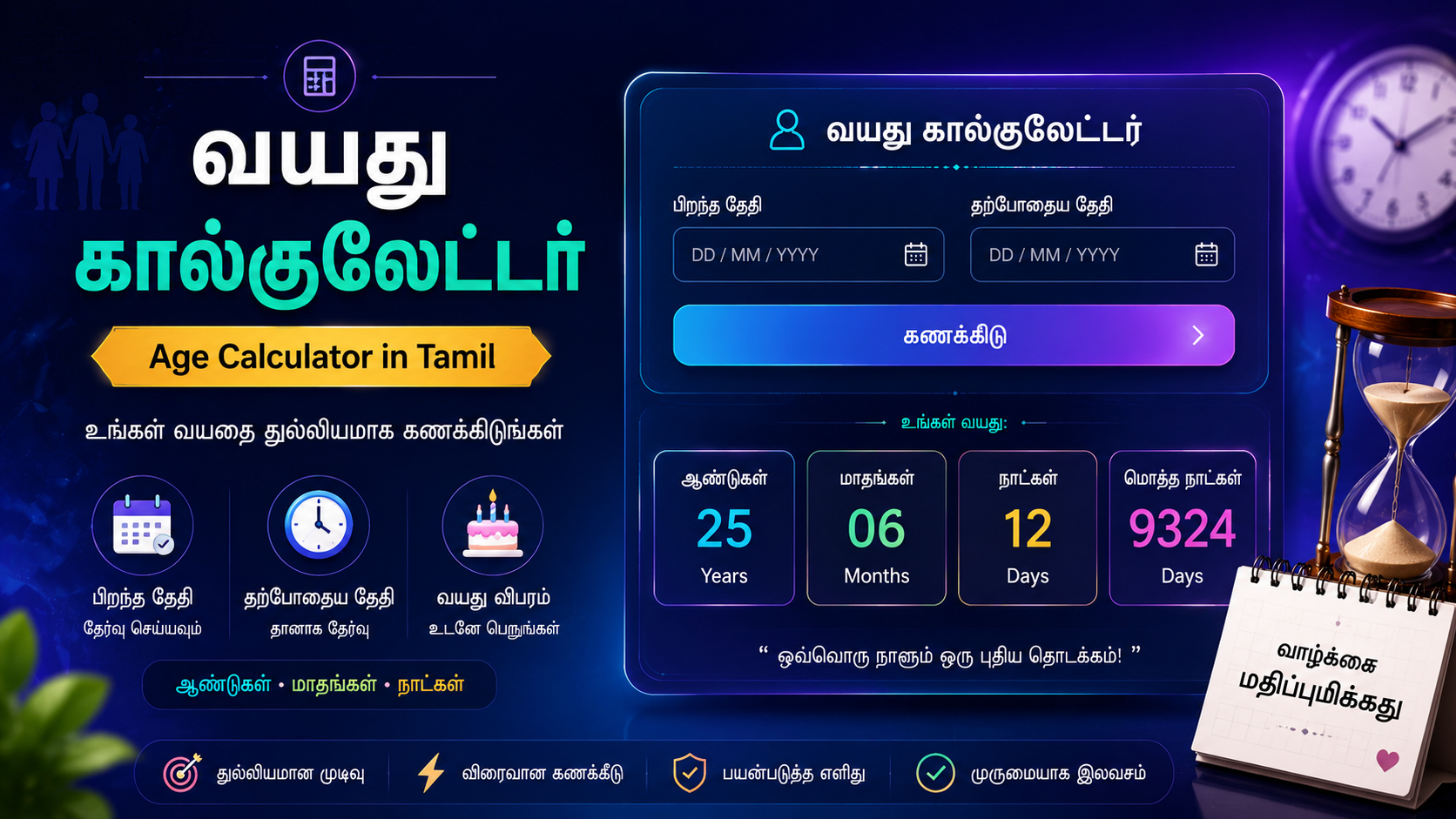 வயது கால்குலேட்டர்