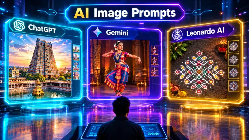 ChatGPT Gemini AI image prompts Tamil