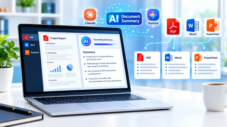 Claude Gemini AI document summary