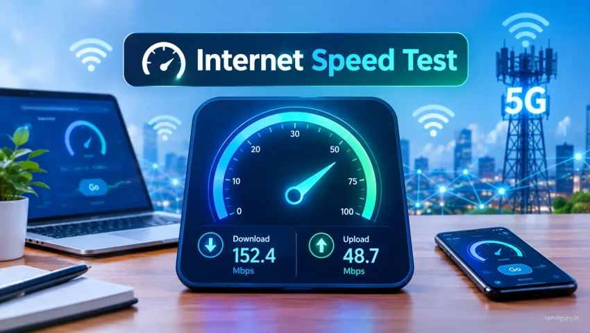 Internet speed test Tamil