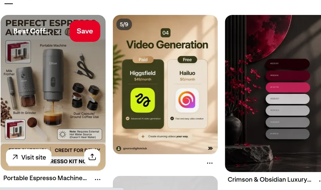 Pinterest Save பட்டனைப் பயன்படுத்தி படங்களை Board-ல் சேமிப்பது