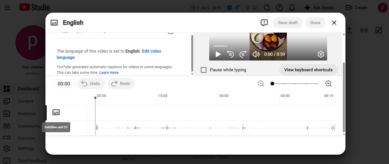 YouTube automatic captions மூலம் தானியங்கி வசனங்களை உருவாக்குதல்