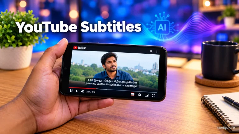 YouTube வீடியோவுக்கு தமிழில் Subtitles உருவாக்குவது எப்படி? YouTube-subtitles-AI-subtitles-Tamil