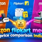 amazon flipkart meesho price comparison India