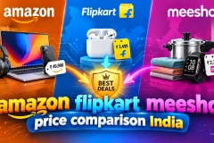 amazon flipkart meesho price comparison India