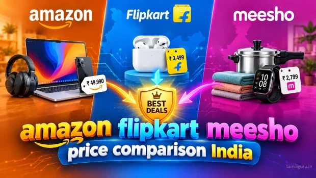 amazon flipkart meesho price comparison India