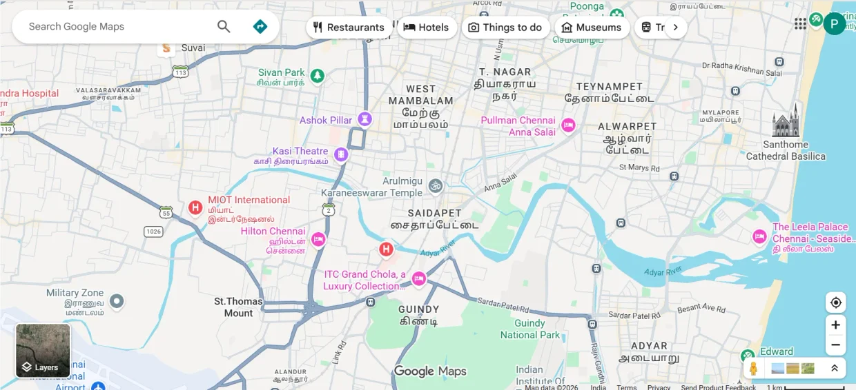 கணினியில் Google Maps மூலம் வழித்தடத்தைப் பார்ப்பது
